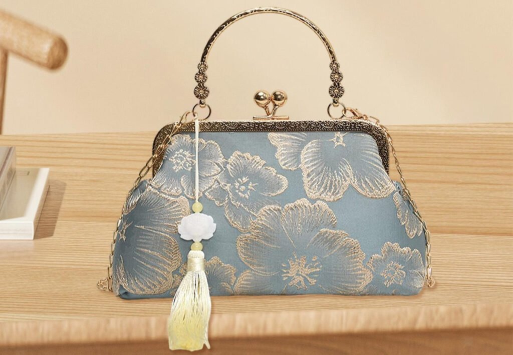 Our silk embroidery bag support team, ready to help with your clutch inquiries.