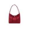 Silk Satin Handbag with Butterfly Bow Korean Style