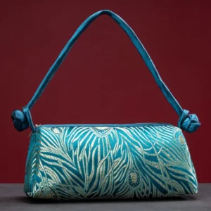 Luxury Silk Embroidered Women Evening Bag